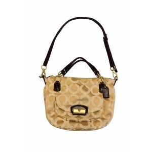 Vintage Coach Kristin Signature Art Sateen Canvas Bag